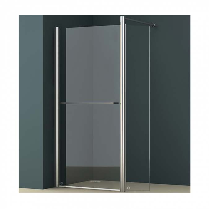 Abacus E Series Walk In Shower Screen Hinged Return 700mm