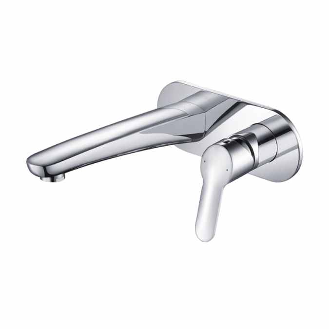 Abacus Orta Wall Mounted Single Lever Basin Mixer Tap