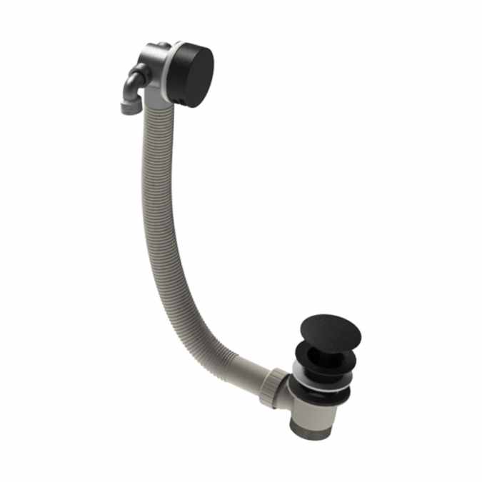 Matt Black Overflow Bath Filler Tap Abacus