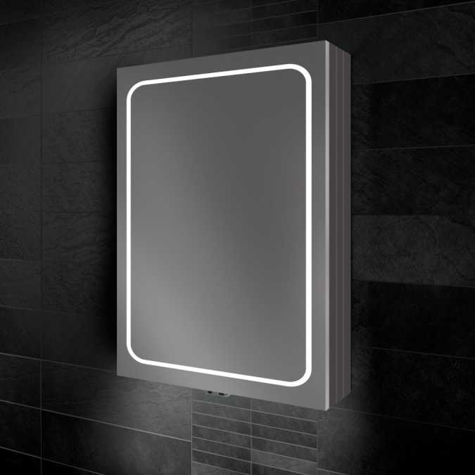 HIB Vapor 50 Illuminated LED Bathroom Cabinet - 500mm