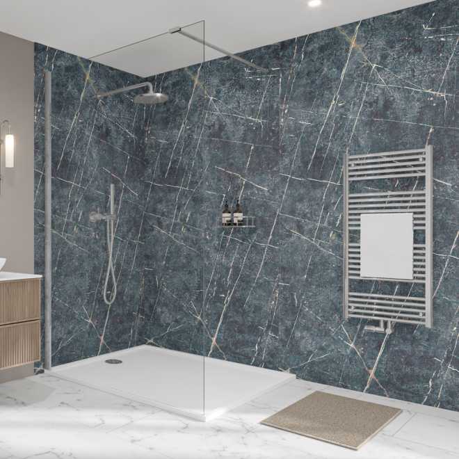 Vienna Blue Wetwall Elite Waterproof Wall Panels