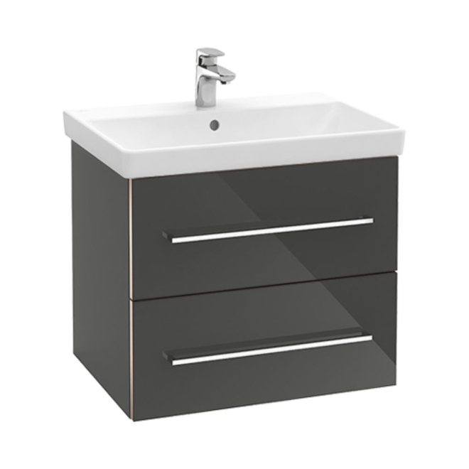 Villeroy & Boch Avento 580 Bathroom Vanity Unit With Basin  Crystal Grey