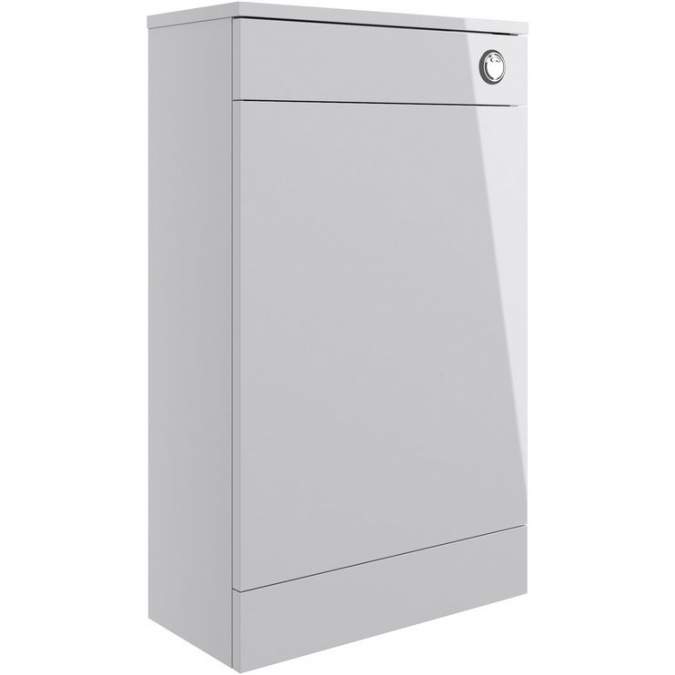 Vouille 500mm Grey Gloss Floor Standing WC Unit