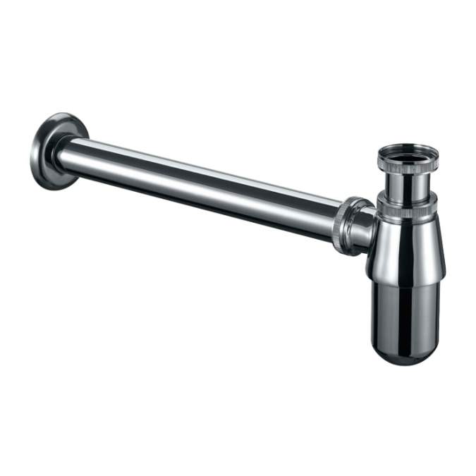 Burlington Traditional Basin Round Bottom Bottle Trap - Chrome - CLEARANCE