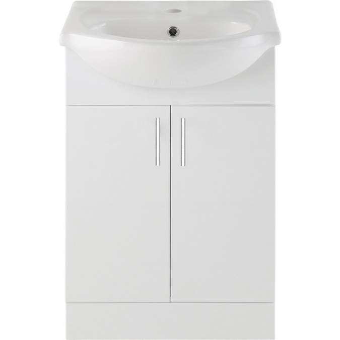 Watervale 560mm White Gloss Vanity Unit & Basin