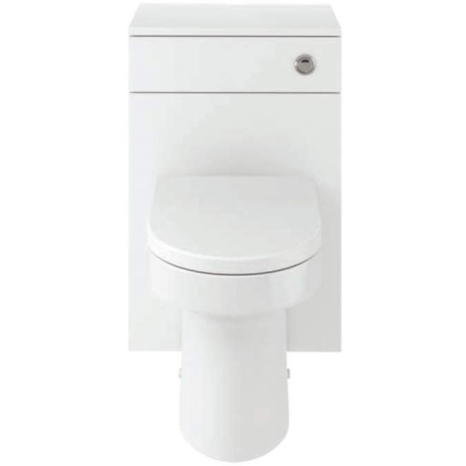 Watervale 500mm WC Unit & BTW Pan Pack - White Gloss
