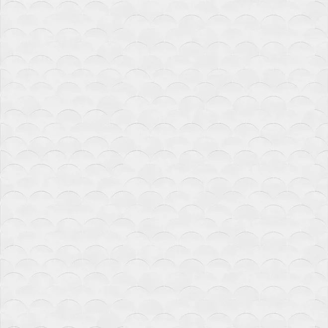 Kinewall White Scalloped Edge Shower Panel 1250 x 2500mm