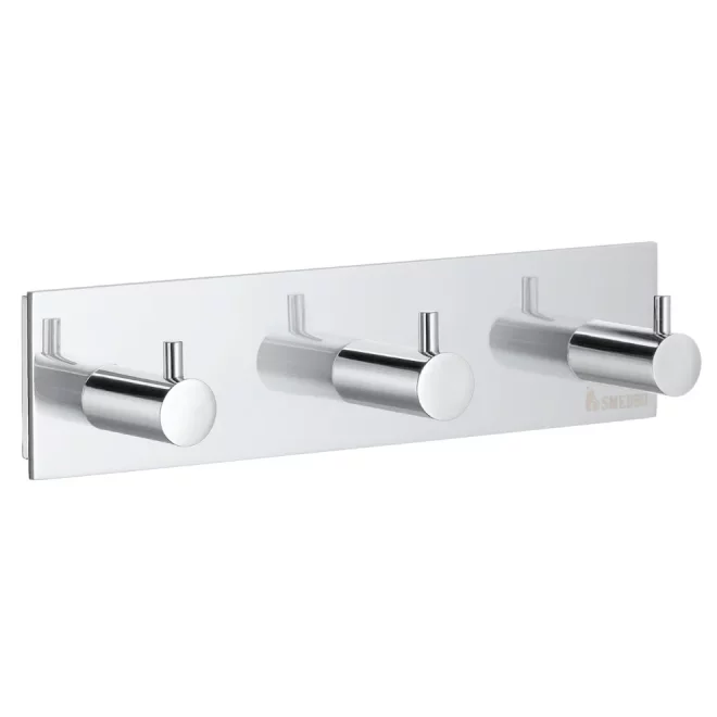 Smedbo Pool Chrome Triple Towel Hook