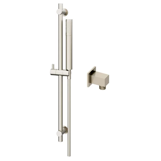 Abacus Brushed Nickel Riser Rail Kit with Square Outlet
