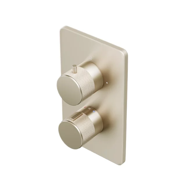Abacus EZ Box 2.0 Brushed Nickel Shower Valve with ISO Pro Handles