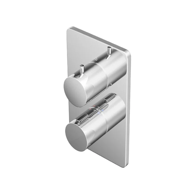 Abacus EZ Box 2.0 Chrome 3 Way Shower Valve with Round Handles