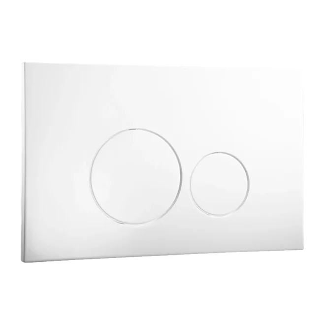 Abacus ISO 2 White WC Flush Panel