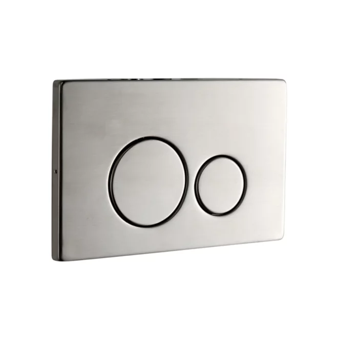 Abacus ISO 2S Brushed Stainless Steel WC Flush Panel