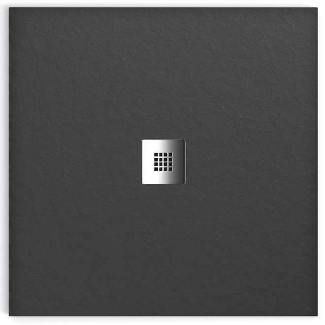 Tailored Trays Cuttable Slate Shower Tray in Charcoal Grey 800 x 800