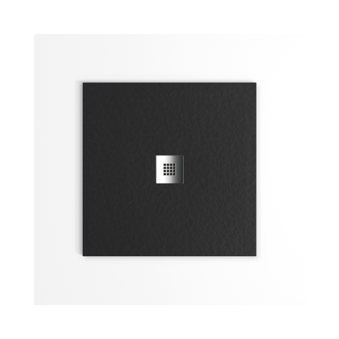 Tailored Trays Cuttable Slate Shower Tray in Midnight Black 1000 x 1000