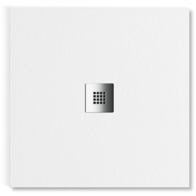 Tailored Trays Cuttable Slate Shower Tray in Arctic White 800 x 800