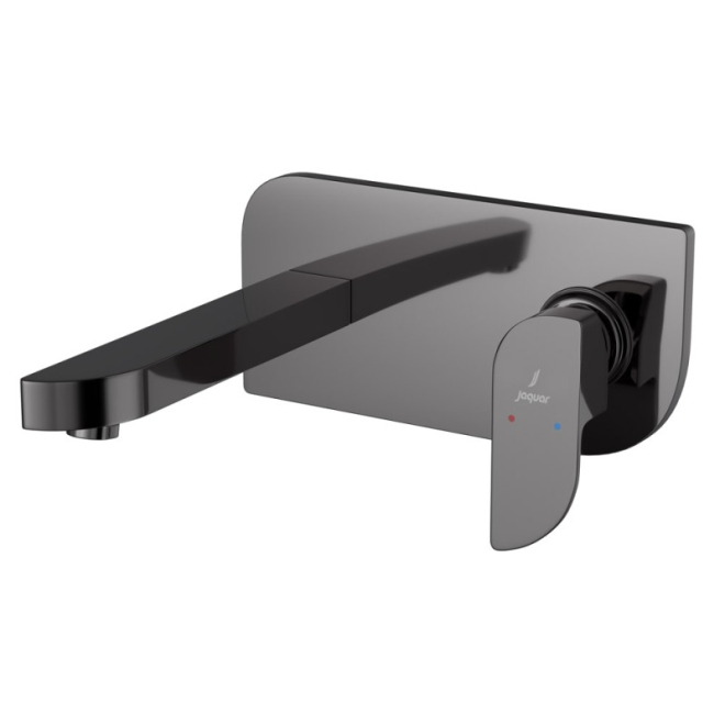 Jaquar Alive Black Chrome Wall Mounted Basin Mixer With Concealed Valve
