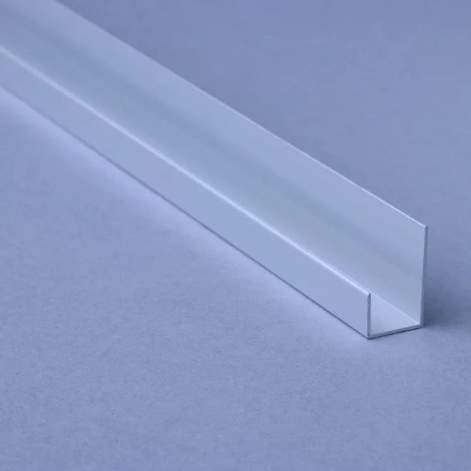 ALU-TRIM 10mm End U Aluminium Trim - Bright Silver