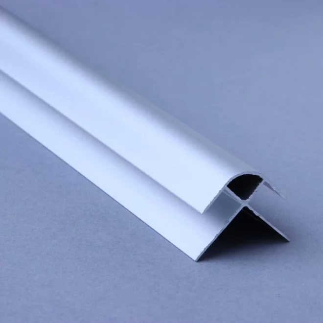 ALU-TRIM 10mm External Corner Aluminium Trim - Satin Silver