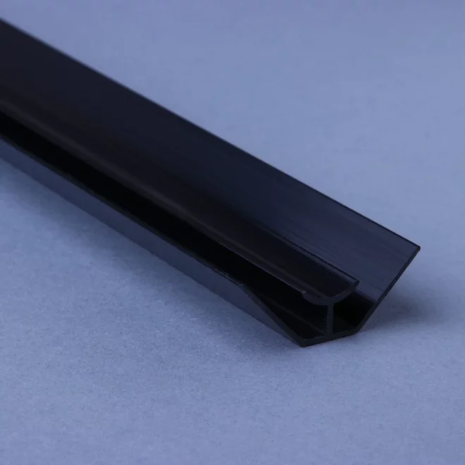 ALU-TRIM 10mm Internal Corner Aluminium Trim - Matt Black