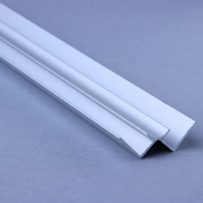 ALU-TRIM 10mm Internal Corner Aluminium Trim - Satin Silver