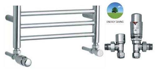 Sussex Angled TRV Valves Pipes From Wall - JIS Europe