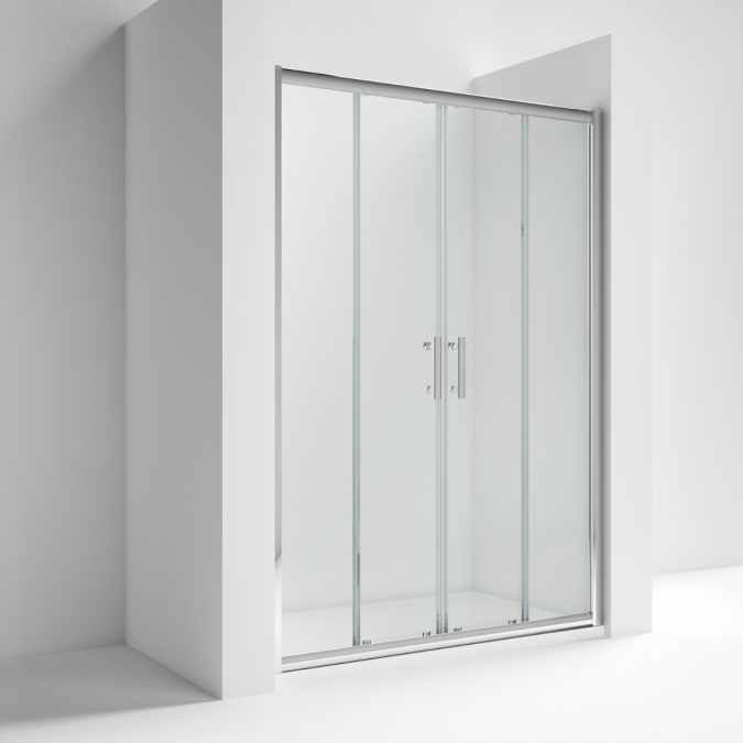 Nuie Pacific 1400mm Double Sliding Shower Door 