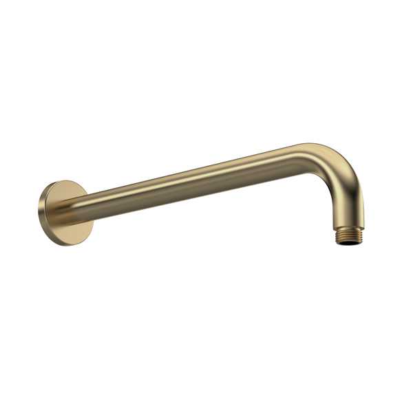 Nuie Round Shower Arm Brushed Brass