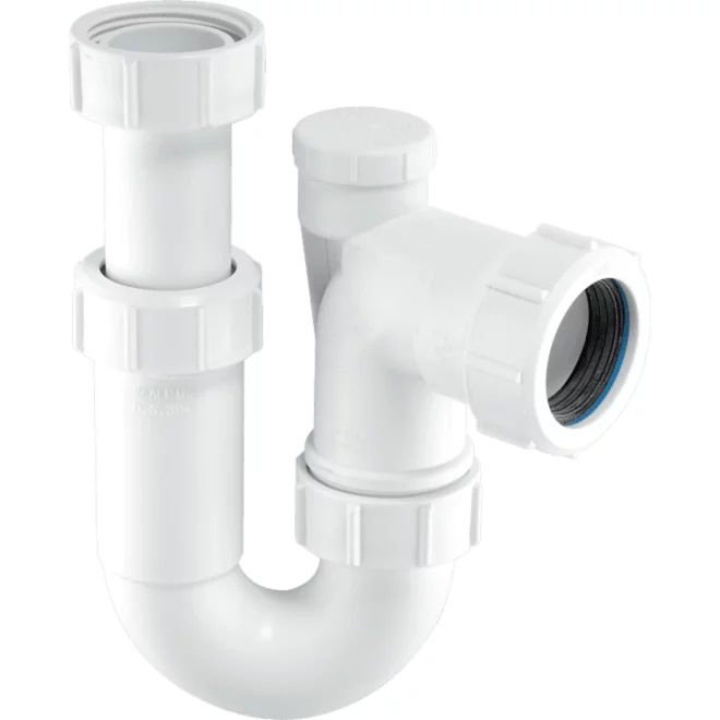 McAlpine ASA10V Adjustable Inlet Tubular Swivel Anti-Syphon P Trap 1 1/4 / 32mm