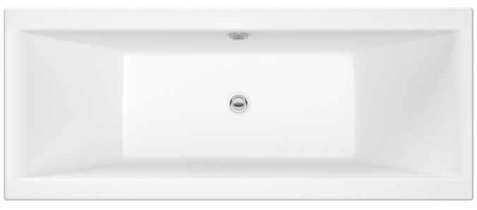 Nuie Asselby 1700 x 700 Square Double Ended Bath