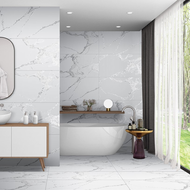 Athens Grey Matt Carving 600 x 1200 Porcelain Floor & Wall Tiles