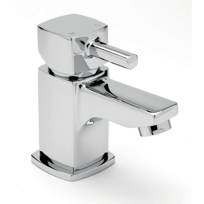 Sagittarius Axis Cloakroom Basin Mixer Tap with Sprung Waste