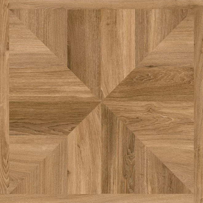 Bari 60 x 60 Noce Matt Porcelain Parquet Wall & Floor Tile - 1.8m2