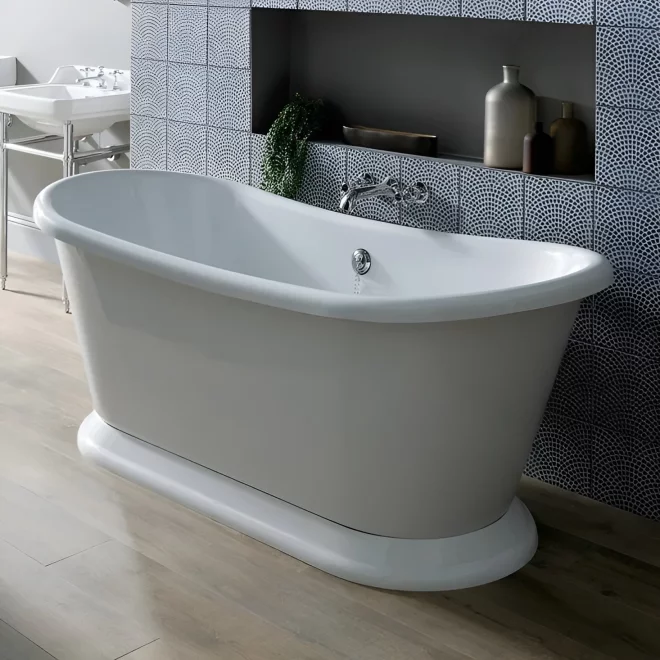 Bayswater Boat 1700 x 750 White Freestanding Bath