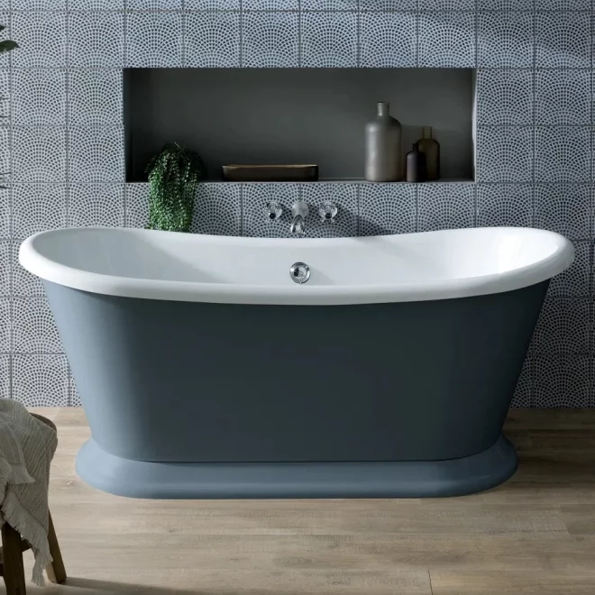 Bayswater Boat 1700 x 750 Stiffkey Blue Freestanding Bath