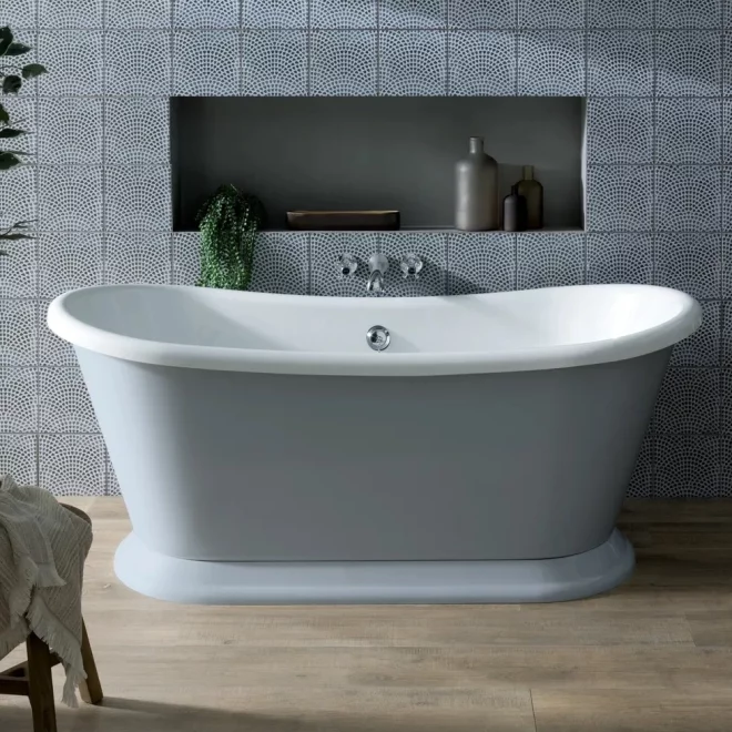 Bayswater 1700 x 750 Plummet Grey Freestanding Bath