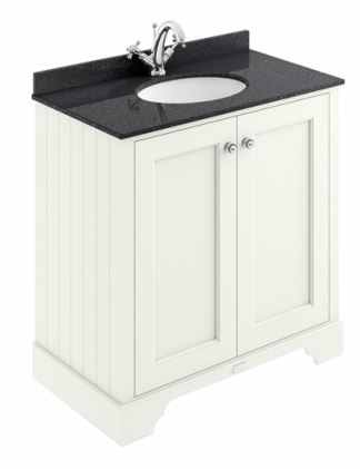 Bayswater 800mm 2-Door Traditional Basin Cabinet - Pointing White