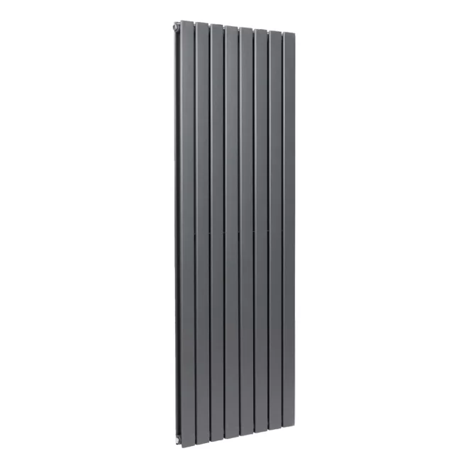 Lancia Bravo 1800 x 544mm Anthracite Double Vertical Designer Radiator