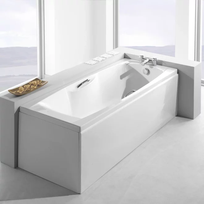 Carron Imperial 1400 x 700 Single Ended Bath With Grips - 5mm