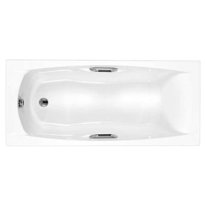 Carron Imperial 1675 x 700 Single Ended Bath with Twin Grips - Carronite
