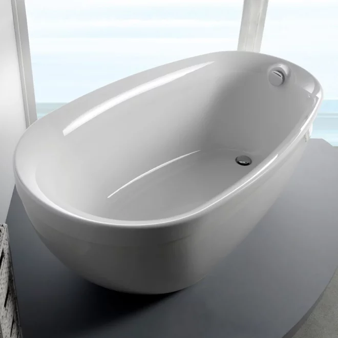 Carron Paradigm 1550 x 850 Freestanding Bath -  Carronite