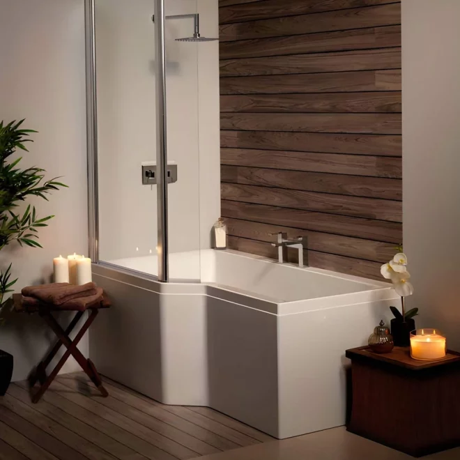 Carron Urban Edge 1575 x 800 Shower Bath - 5mm