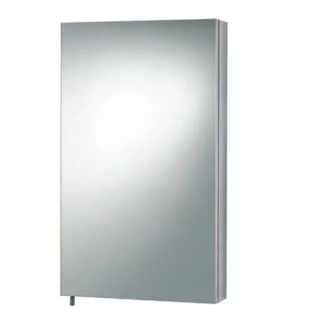 Cavalier 300mm Stainless Steel Corner Bathroom Mirror Cabinet