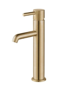 Chepstow Brushed Brass Tall Basin Mixer