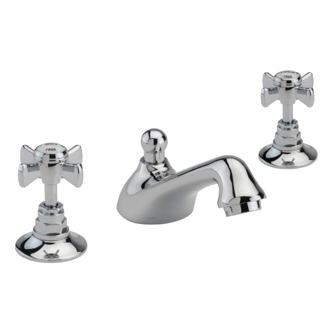 Sagittarius Churchman 3 Hole Basin Mixer Tap Chrome