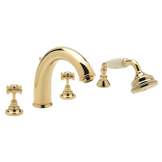 Sagittarius Churchman 4 Hold Bath Shower Mixer Gold