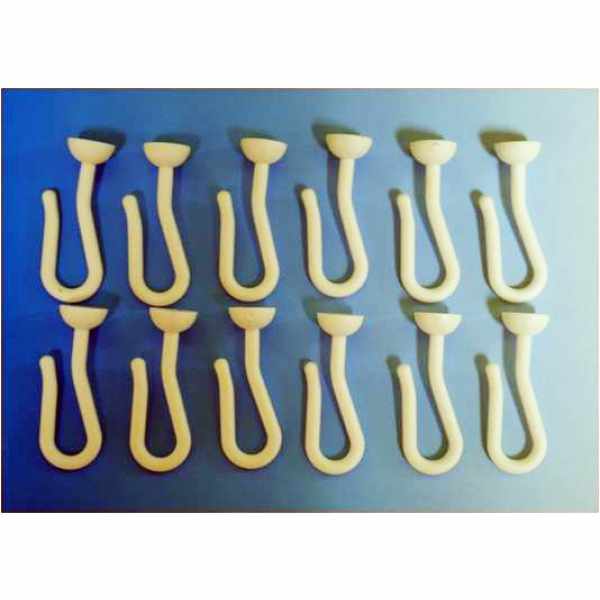 Flexible Contourail Shower Curtain Glider Hook Replacements White Flexible Contourail Shower Curtain Rail Replacement Glider Hooks White