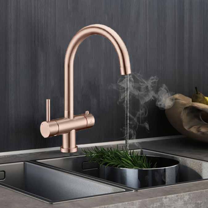 3-in-1 Copper Instant Boiling Hot Water Tap - Francis Pegler UK922216
