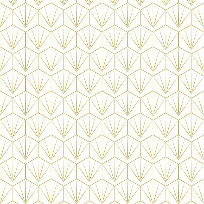 Deco Tile White / Mustard - Showerwall Acrylic