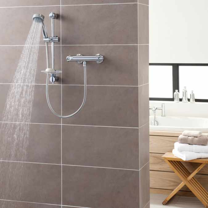 Triton Dene Cool Touch Thermostatic Bar Mixer Shower ONLINE SALE WITH